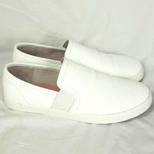 Dr Scholls Womens Luna Sneakers Size 8.5 White Snake Skin Texture